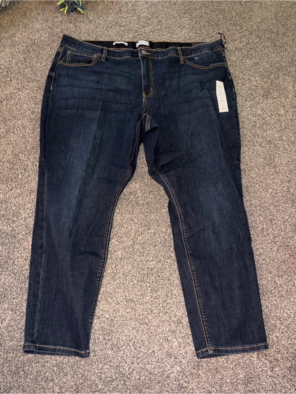 Ava & Viv™ High-Rise Skinny Jeans - Dark Wash, Stretch, Plus Size